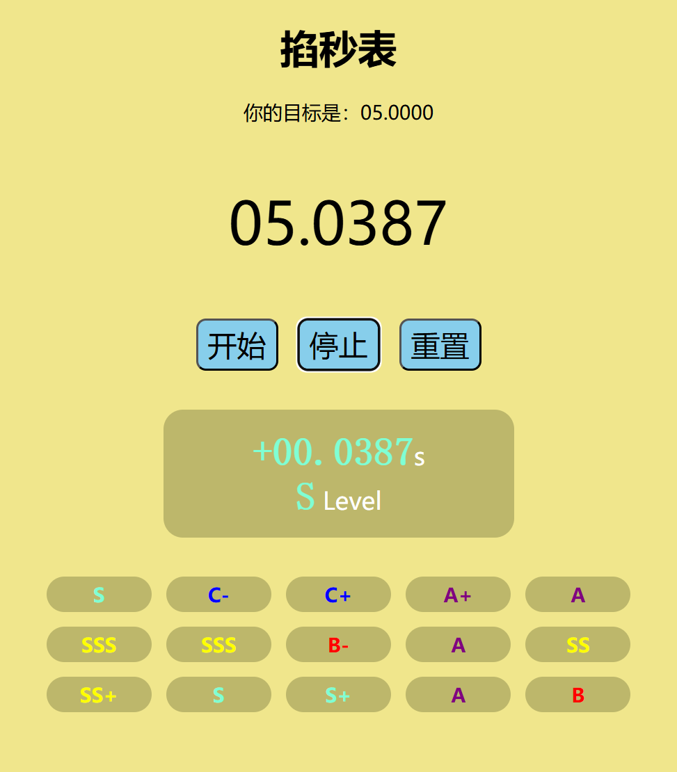 Stopwatch Game Screenshot